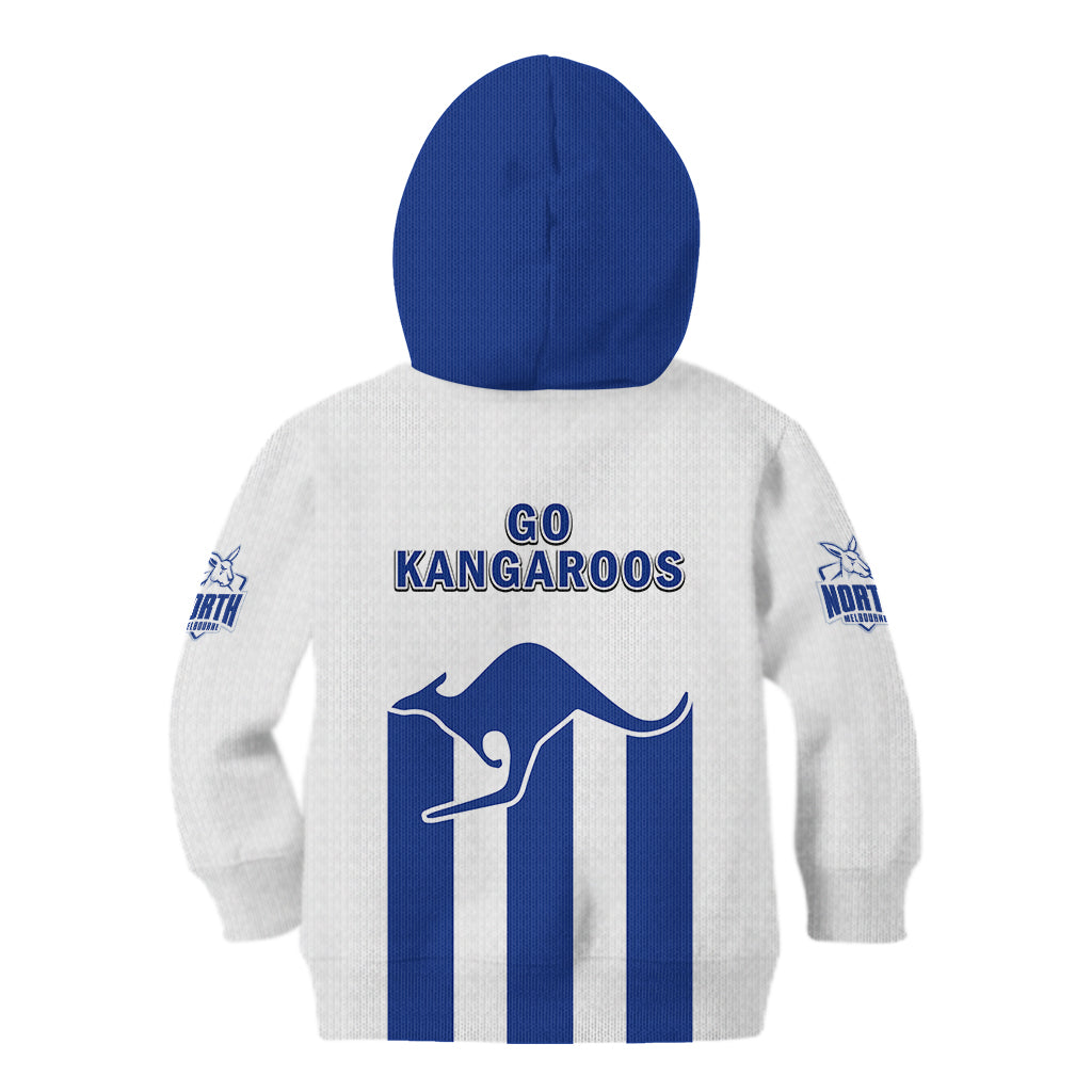 North Melbourne Football 2023 Kid Hoodie Go Kangaroos Sporty Style - Vibe Hoodie Shop