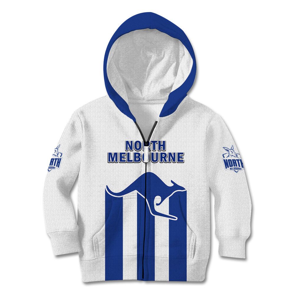 North Melbourne Football 2023 Kid Hoodie Go Kangaroos Sporty Style - Vibe Hoodie Shop