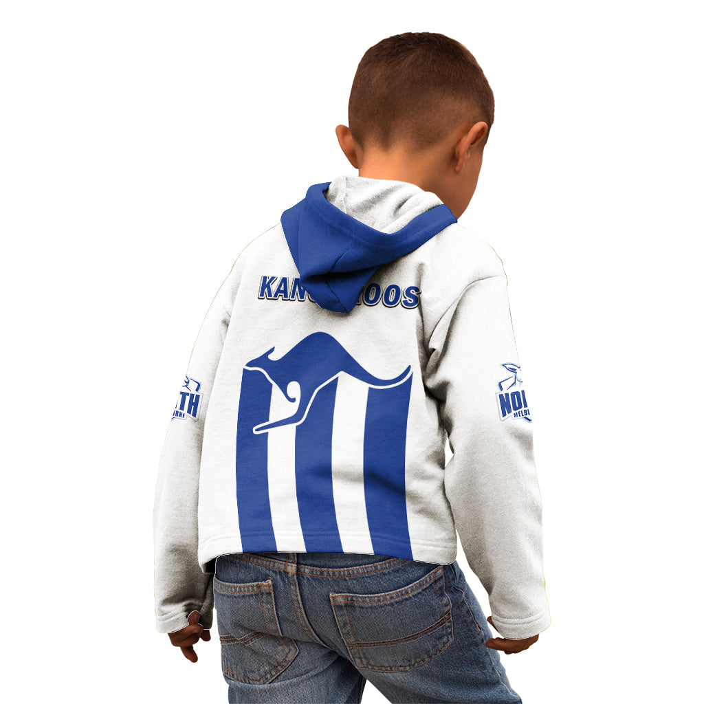 North Melbourne Football 2023 Kid Hoodie Go Kangaroos Sporty Style - Vibe Hoodie Shop