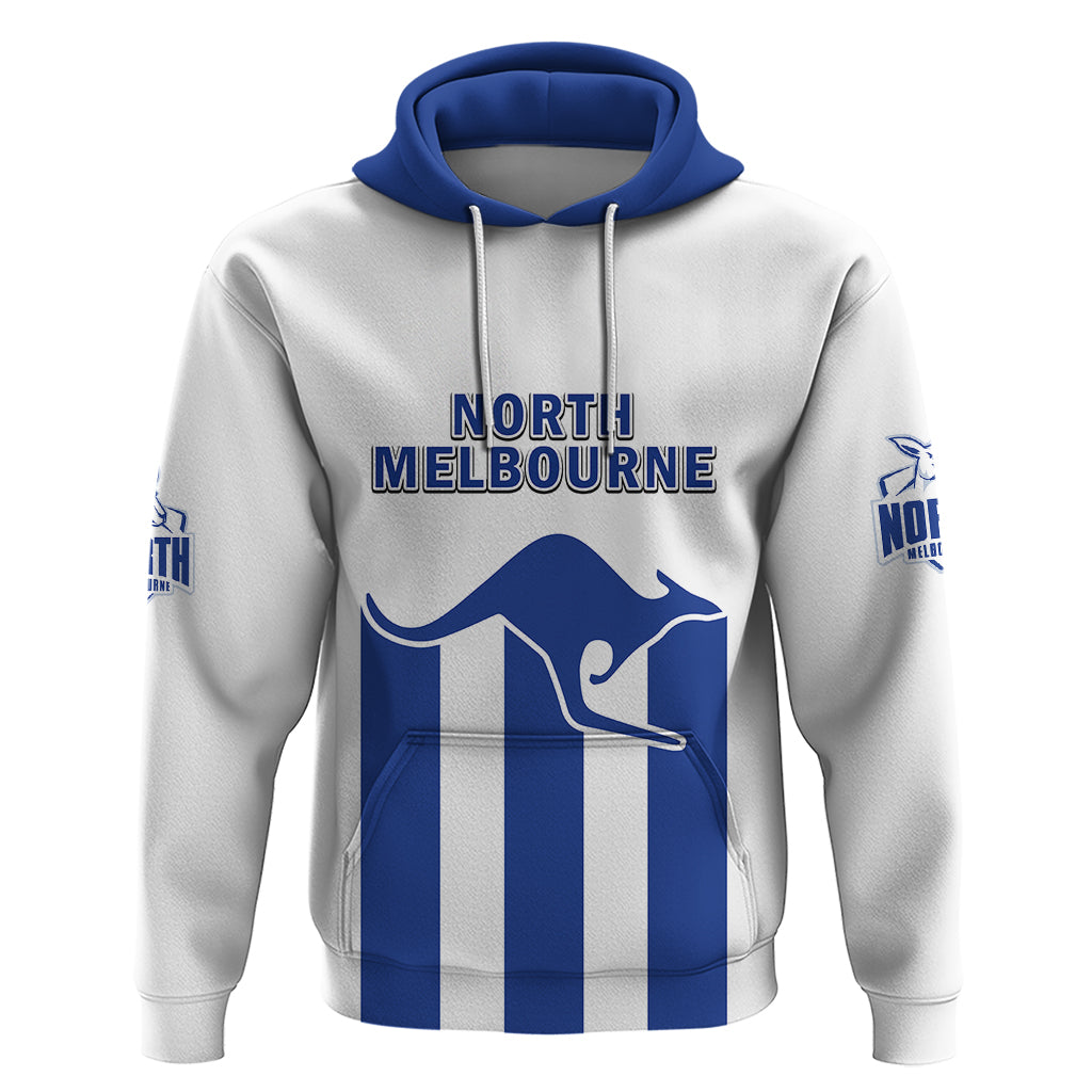 Personalised North Melbourne Football 2023 Hoodie Go Kangaroos Sporty Style - Vibe Hoodie Shop