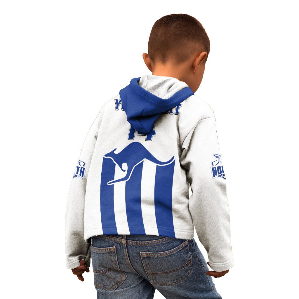 Personalised North Melbourne Football 2023 Kid Hoodie Go Kangaroos Sporty Style - Vibe Hoodie Shop