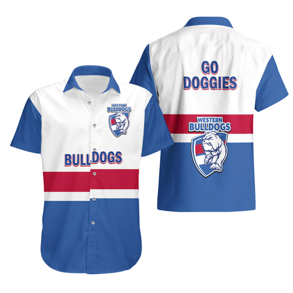 Western Bulldogs Football 2023 Hawaiian Shirt Go Doggies Sporty Style - Vibe Hoodie Shop