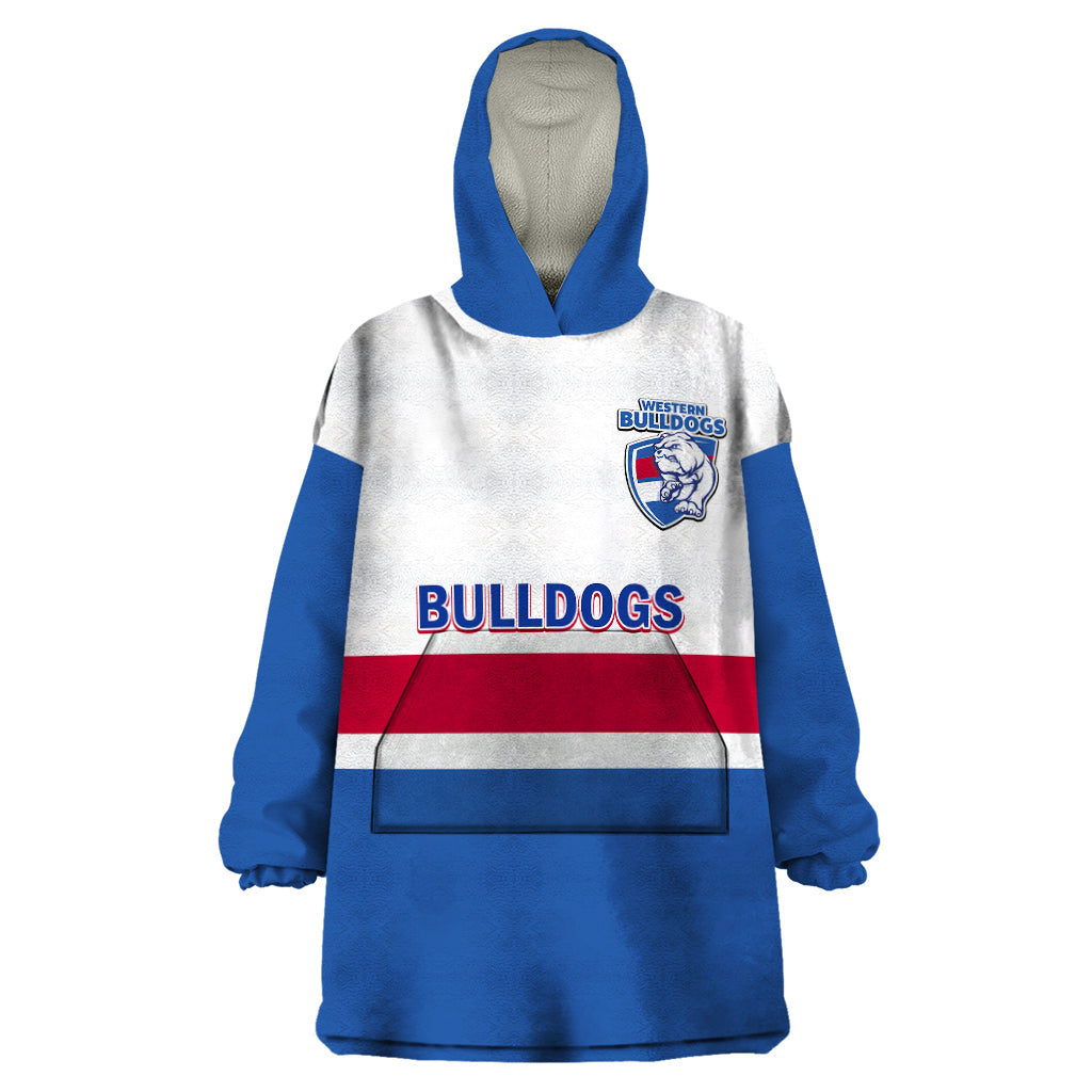 Western Bulldogs Football 2023 Wearable Blanket Hoodie Go Doggies Sporty Style - Vibe Hoodie Shop