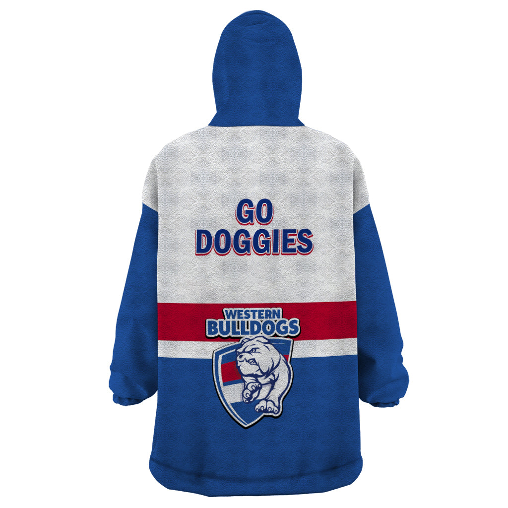 Western Bulldogs Football 2023 Wearable Blanket Hoodie Go Doggies Sporty Style - Vibe Hoodie Shop