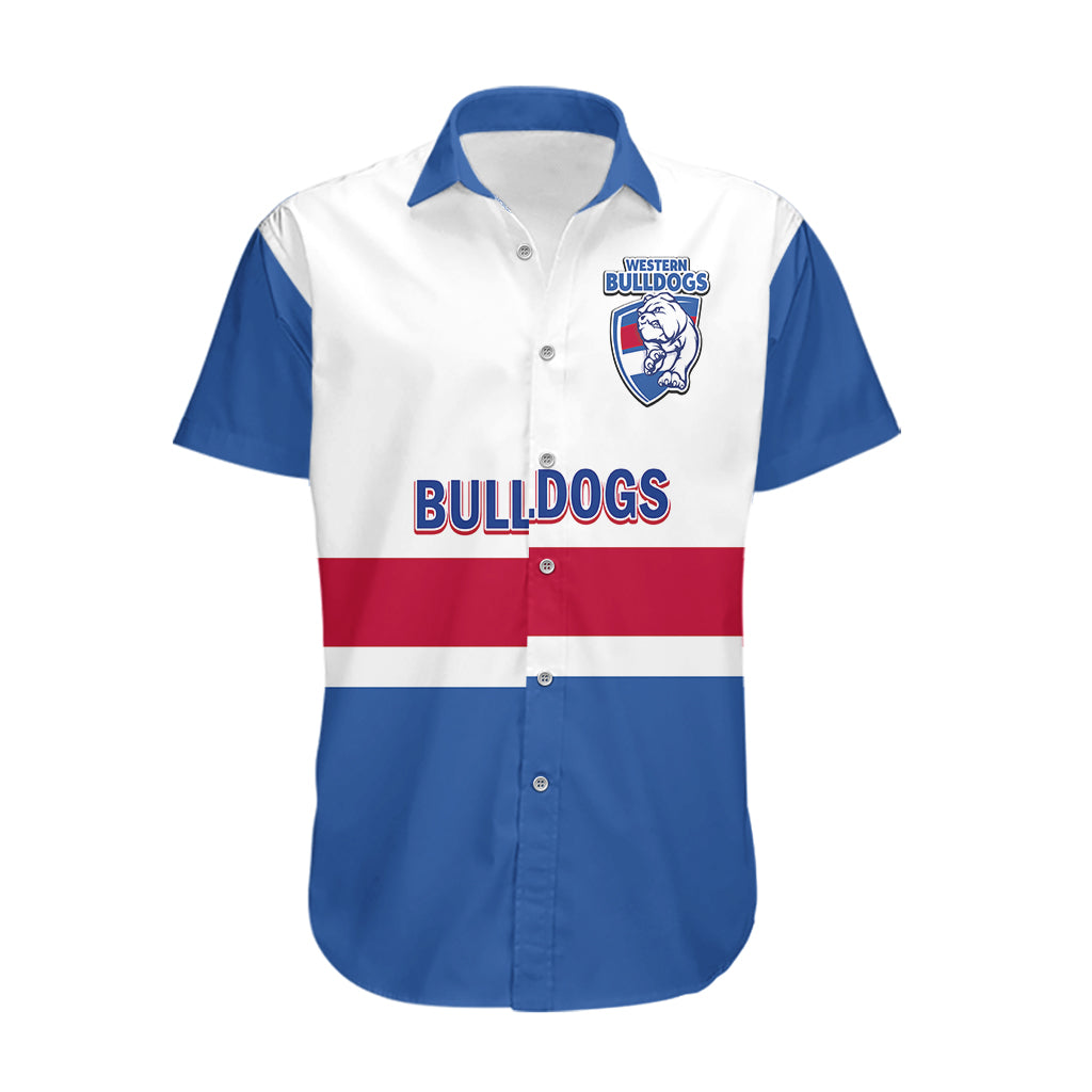 Personalised Western Bulldogs Football 2023 Hawaiian Shirt Go Doggies Sporty Style - Vibe Hoodie Shop