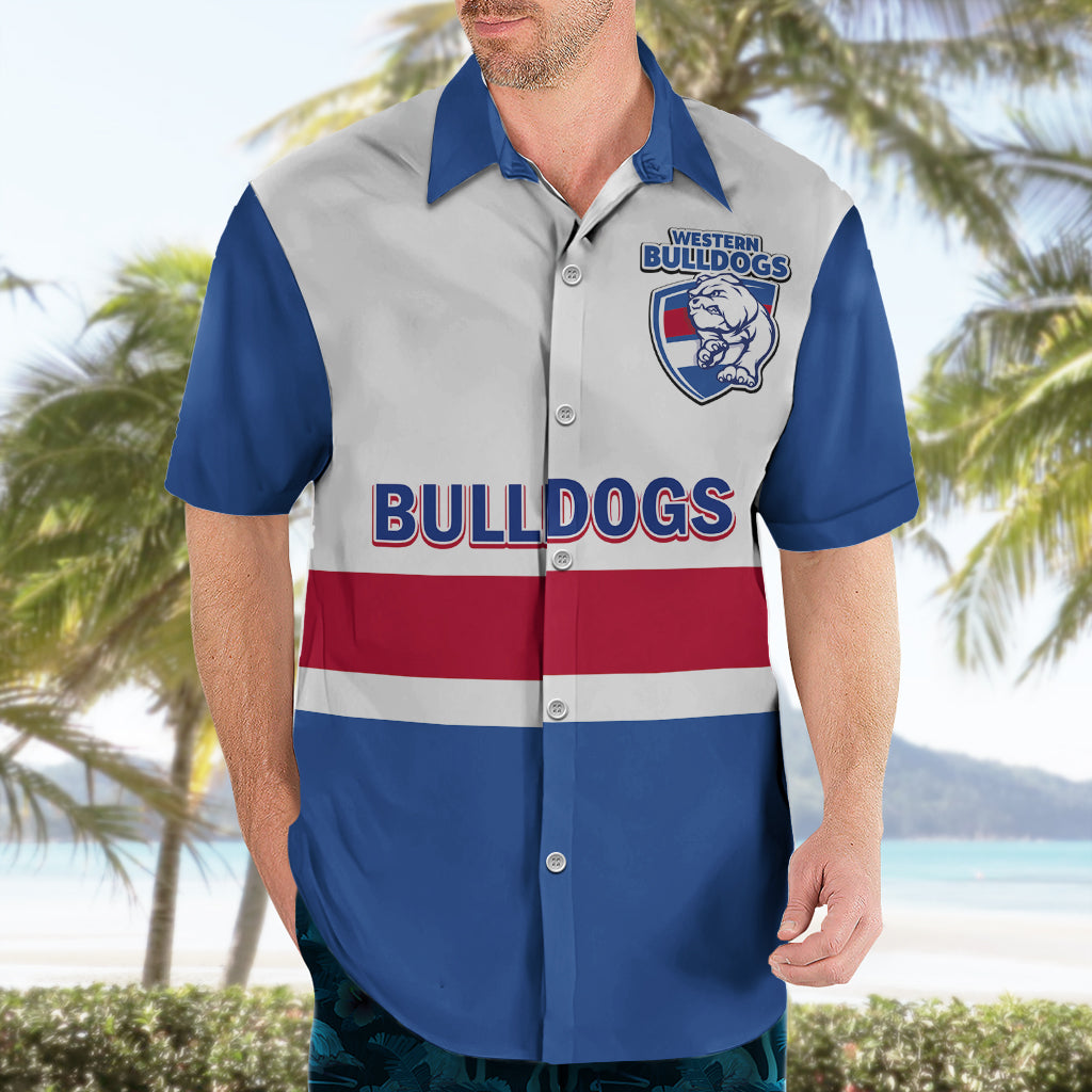 Personalised Western Bulldogs Football 2023 Hawaiian Shirt Go Doggies Sporty Style - Vibe Hoodie Shop