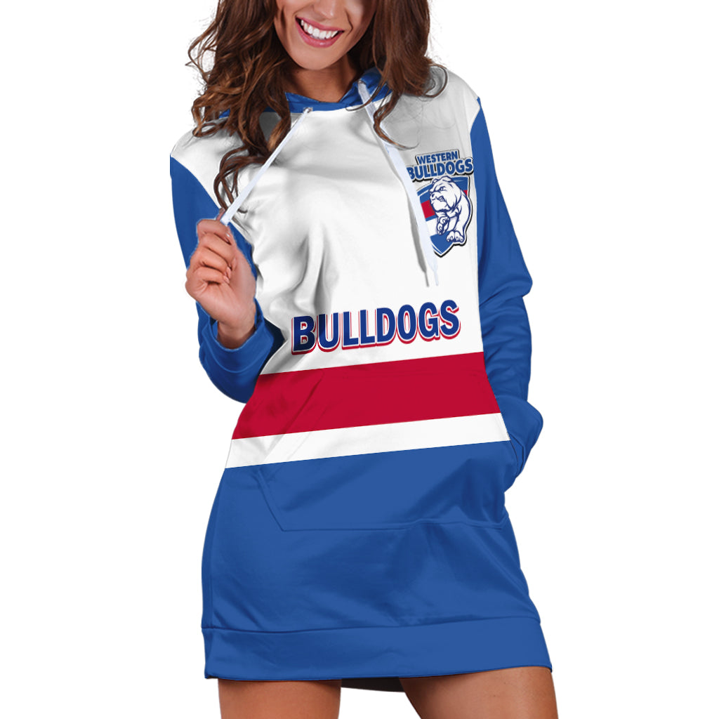 Personalised Western Bulldogs Football 2023 Hoodie Dress Go Doggies Sporty Style - Vibe Hoodie Shop