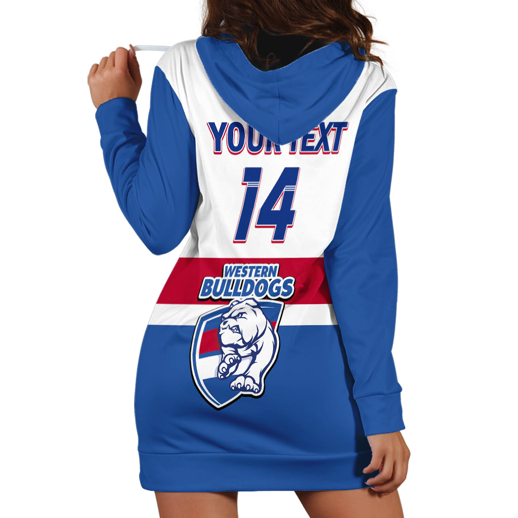 Personalised Western Bulldogs Football 2023 Hoodie Dress Go Doggies Sporty Style - Vibe Hoodie Shop