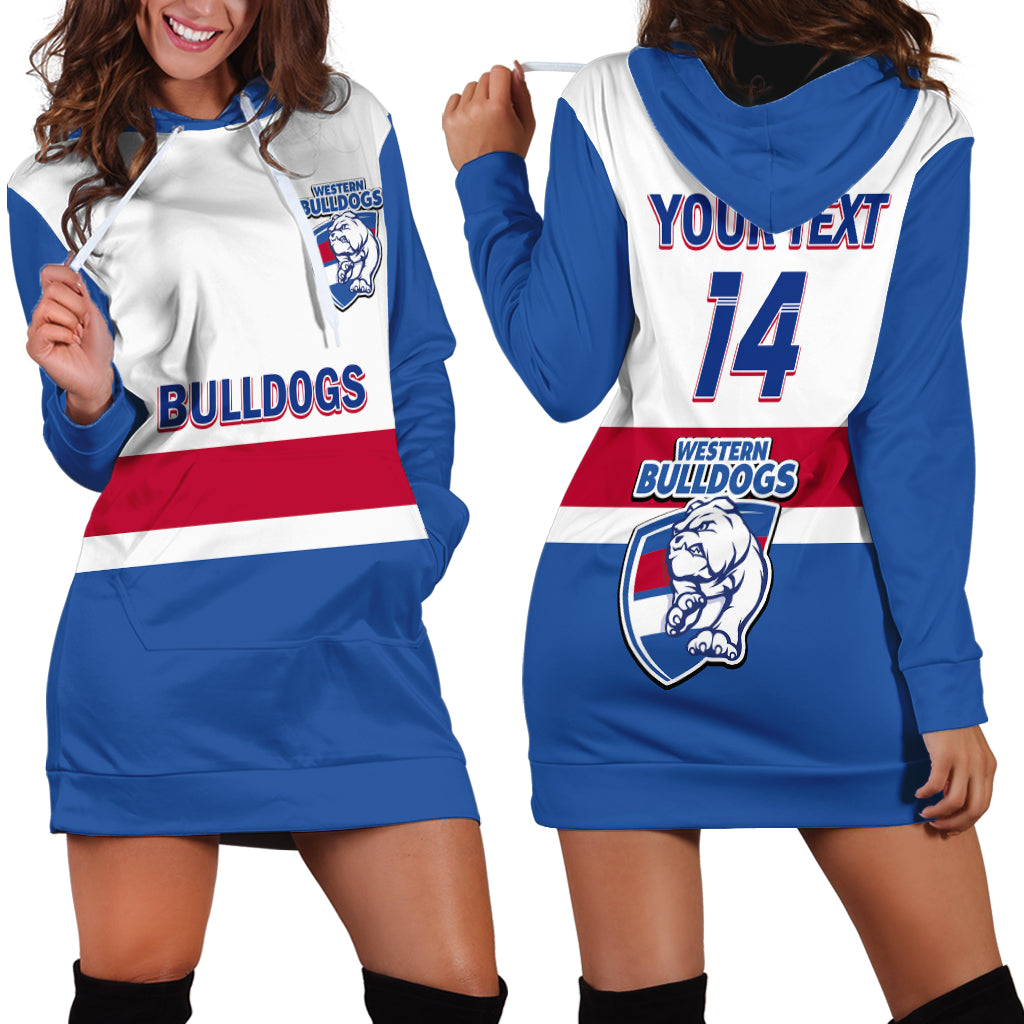 Personalised Western Bulldogs Football 2023 Hoodie Dress Go Doggies Sporty Style - Vibe Hoodie Shop