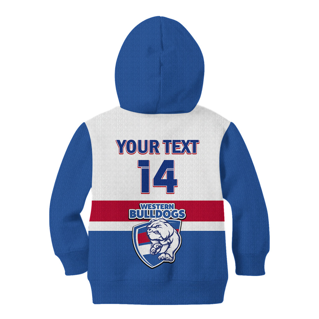 Personalised Western Bulldogs Football 2023 Kid Hoodie Go Doggies Sporty Style - Vibe Hoodie Shop