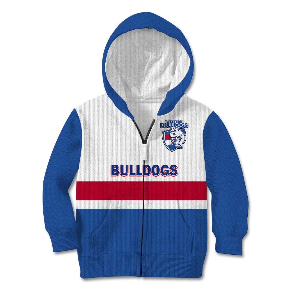 Personalised Western Bulldogs Football 2023 Kid Hoodie Go Doggies Sporty Style - Vibe Hoodie Shop