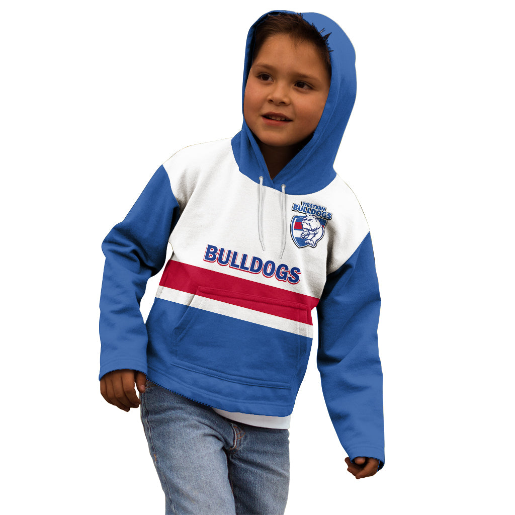 Personalised Western Bulldogs Football 2023 Kid Hoodie Go Doggies Sporty Style - Vibe Hoodie Shop