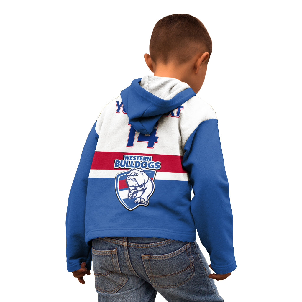 Personalised Western Bulldogs Football 2023 Kid Hoodie Go Doggies Sporty Style - Vibe Hoodie Shop