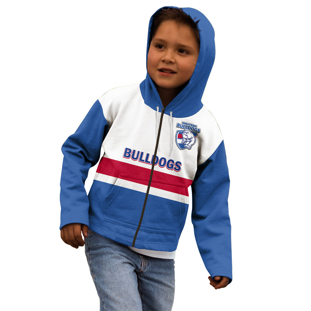 Personalised Western Bulldogs Football 2023 Kid Hoodie Go Doggies Sporty Style - Vibe Hoodie Shop