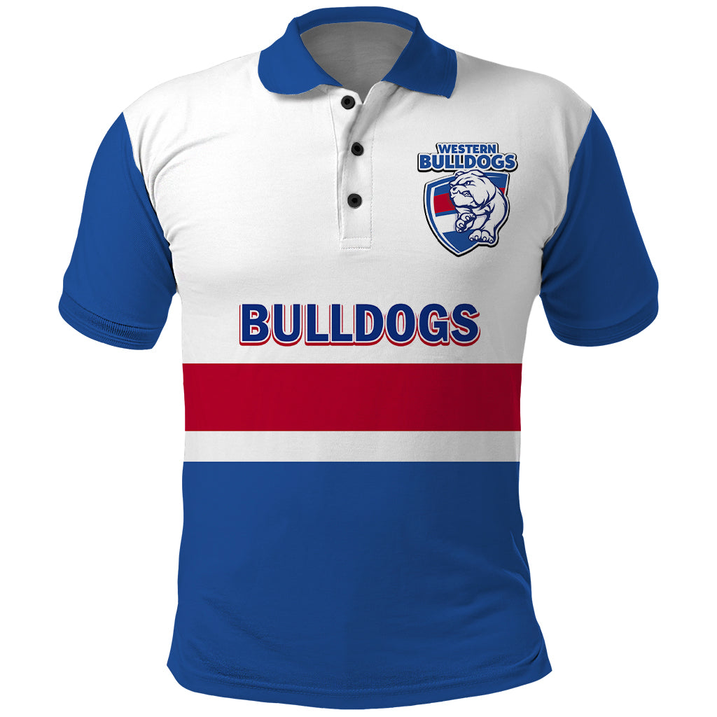 Personalised Western Bulldogs Football 2023 Polo Shirt Go Doggies Sporty Style - Vibe Hoodie Shop