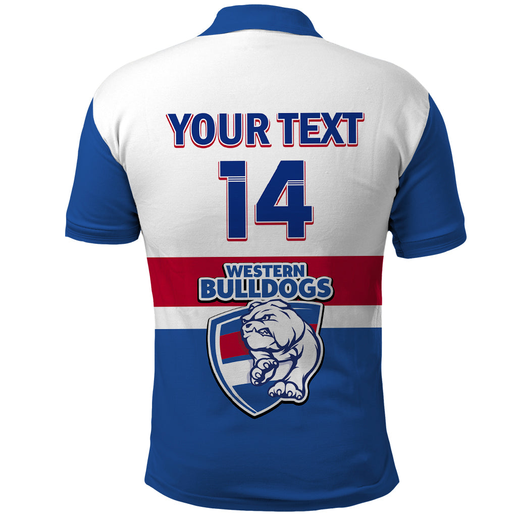 Personalised Western Bulldogs Football 2023 Polo Shirt Go Doggies Sporty Style - Vibe Hoodie Shop