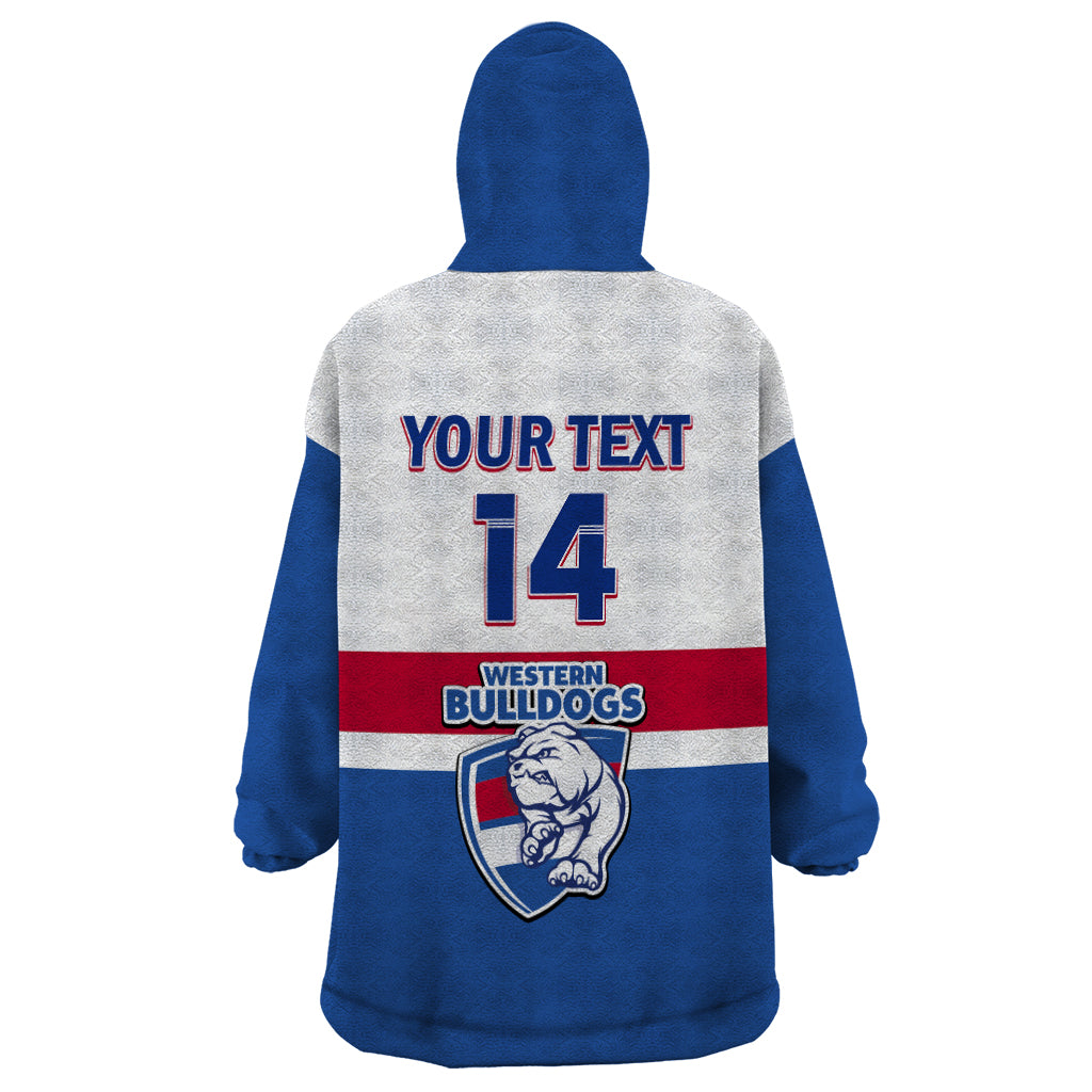 Personalised Western Bulldogs Football 2023 Wearable Blanket Hoodie Go Doggies Sporty Style - Vibe Hoodie Shop