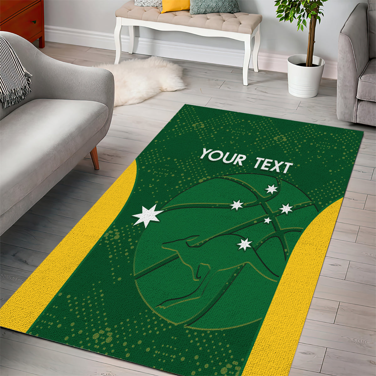 Custom Australia Basketball Area Rug Go Champions Aussie Boomers National Color - Vibe Hoodie Shop