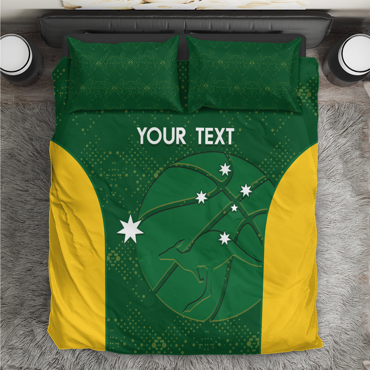 Custom Australia Basketball Bedding Set Go Champions Aussie Boomers National Color - Vibe Hoodie Shop