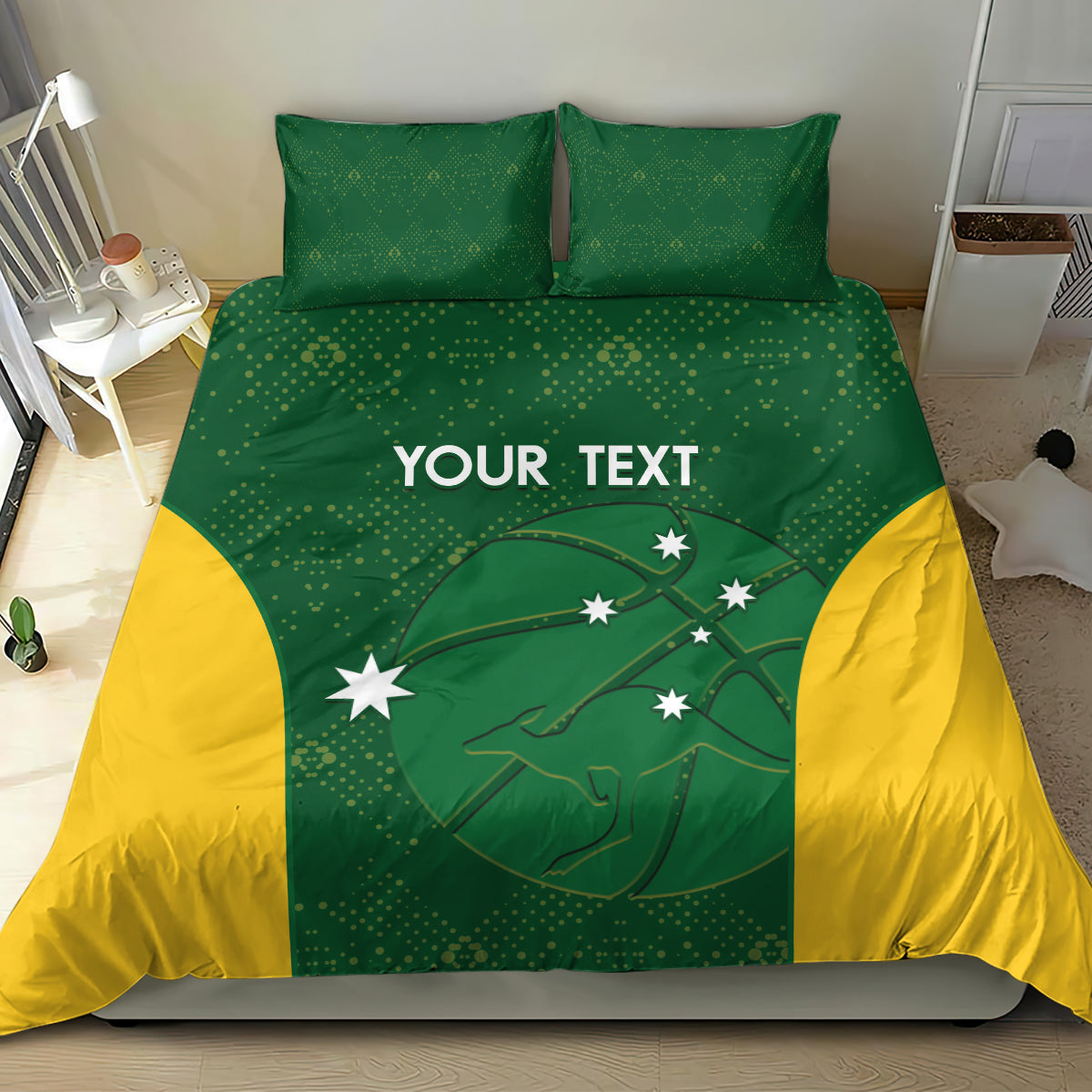 Custom Australia Basketball Bedding Set Go Champions Aussie Boomers National Color - Vibe Hoodie Shop