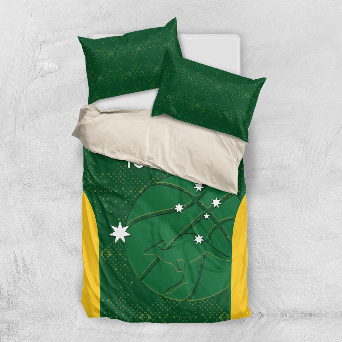 Custom Australia Basketball Bedding Set Go Champions Aussie Boomers National Color - Vibe Hoodie Shop