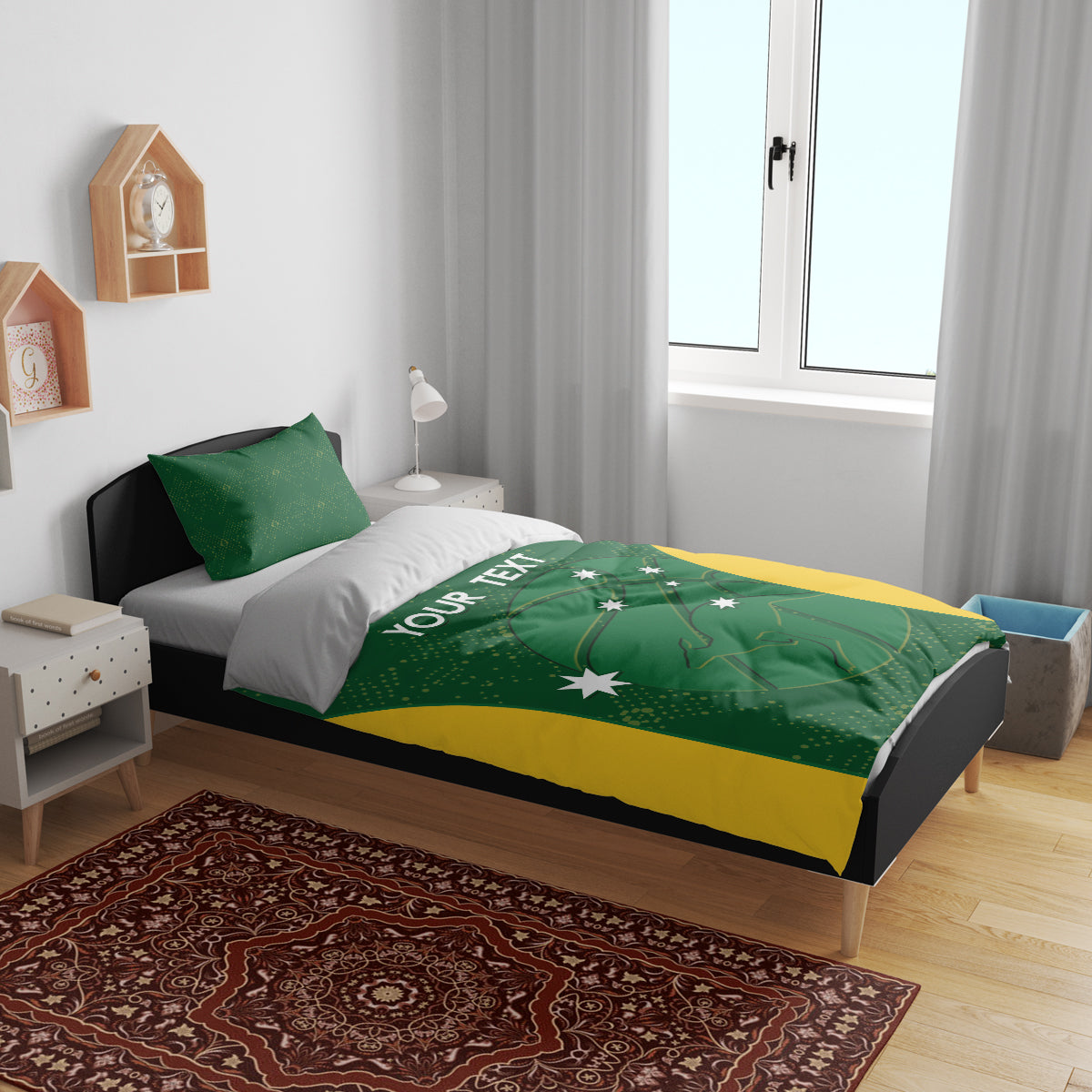 Custom Australia Basketball Bedding Set Go Champions Aussie Boomers National Color - Vibe Hoodie Shop
