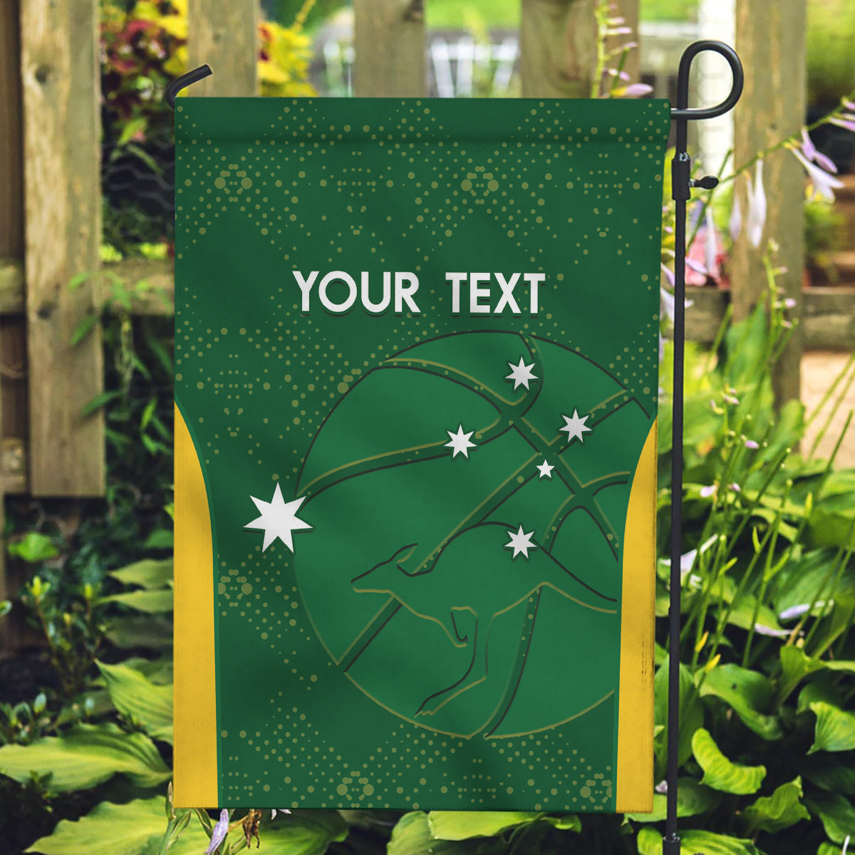 Custom Australia Basketball Garden Flag Go Champions Aussie Boomers National Color - Vibe Hoodie Shop