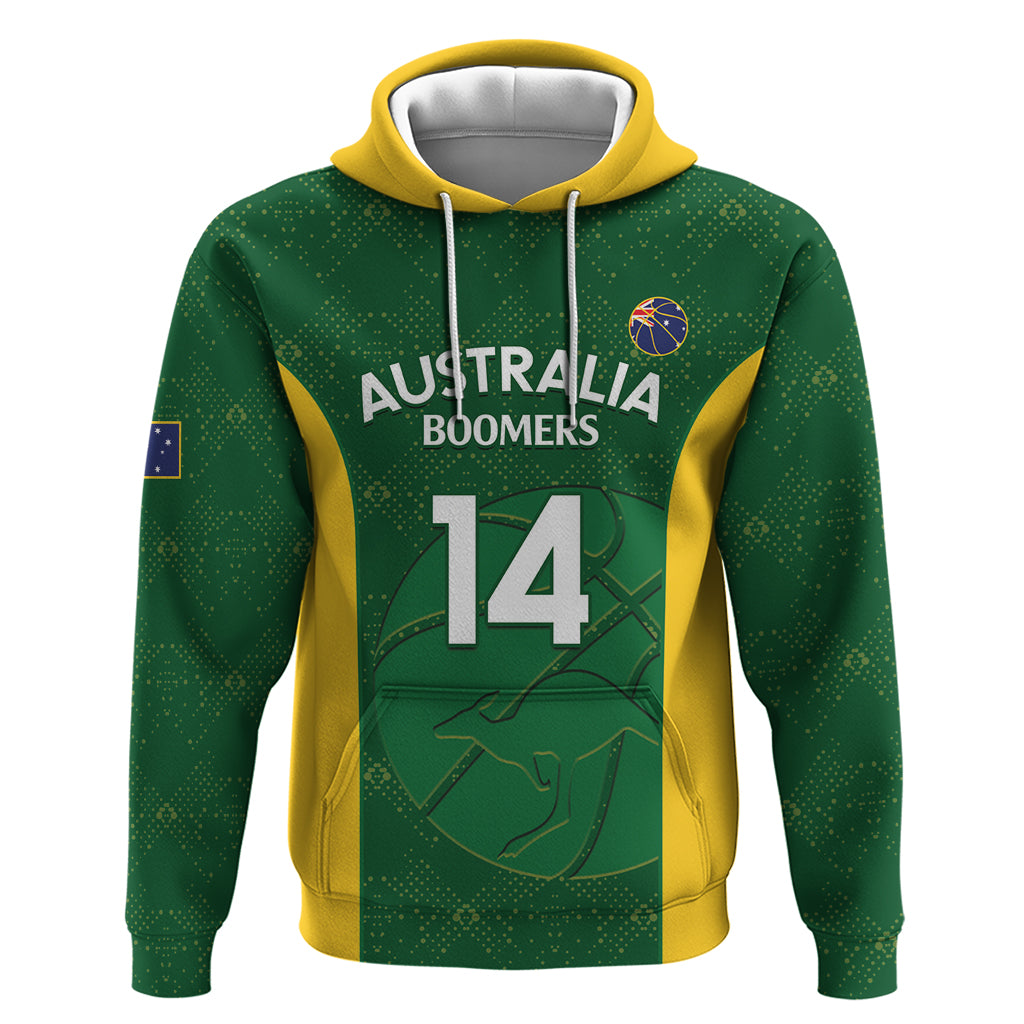 Custom Australia Basketball Hoodie Go Champions Aussie Boomers National Color - Vibe Hoodie Shop