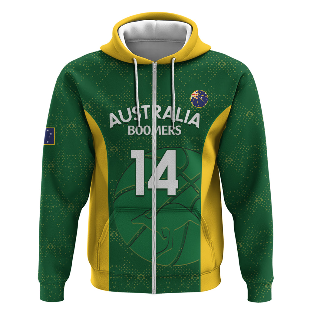 Custom Australia Basketball Hoodie Go Champions Aussie Boomers National Color - Vibe Hoodie Shop