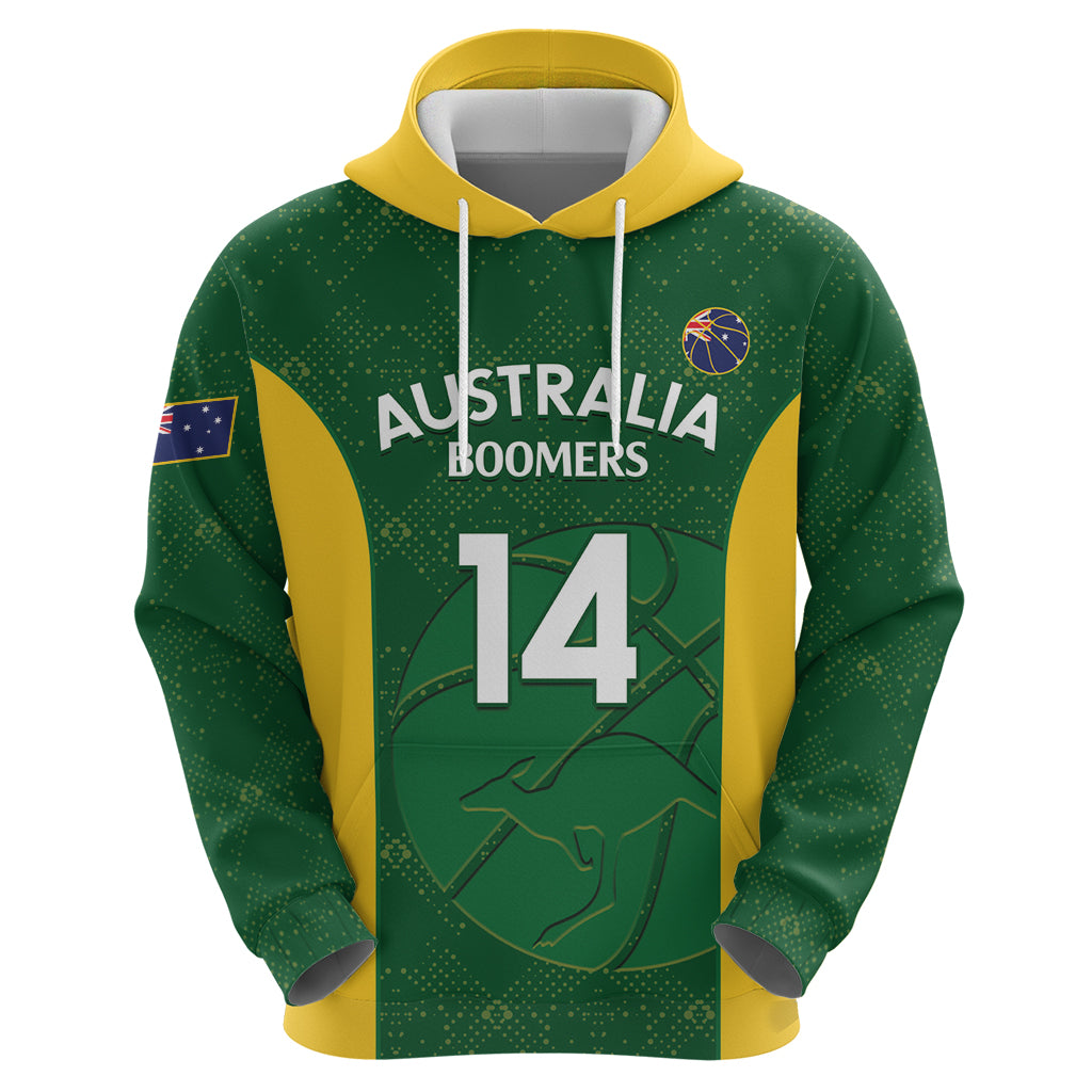 Custom Australia Basketball Hoodie Go Champions Aussie Boomers National Color - Vibe Hoodie Shop
