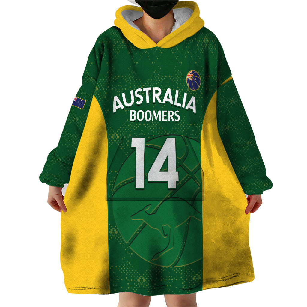 Custom Australia Basketball Wearable Blanket Hoodie Go Champions Aussie Boomers National Color - Vibe Hoodie Shop