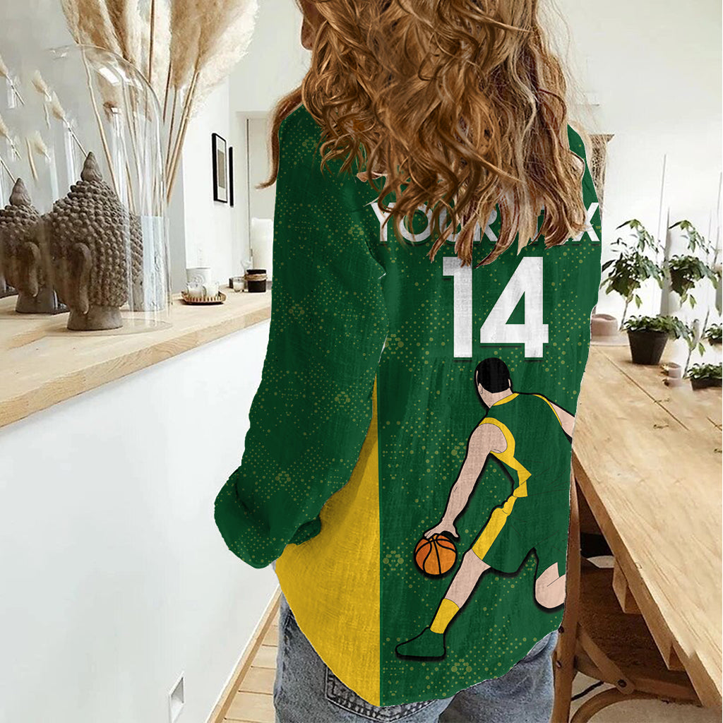 Custom Australia Basketball Women Casual Shirt Go Champions Aussie Boomers National Color - Vibe Hoodie Shop