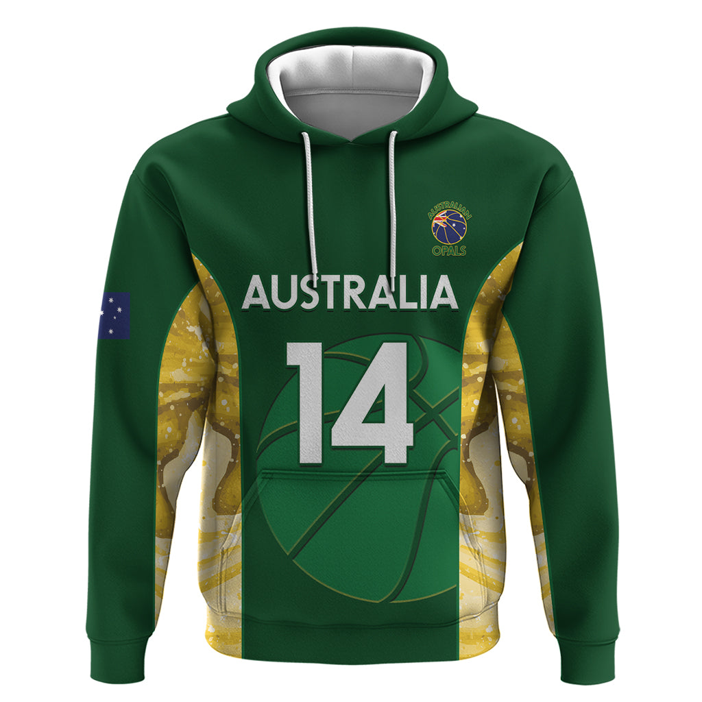 Custom Australia Basketball Hoodie Go Champions Aussie Opals National Color - Vibe Hoodie Shop