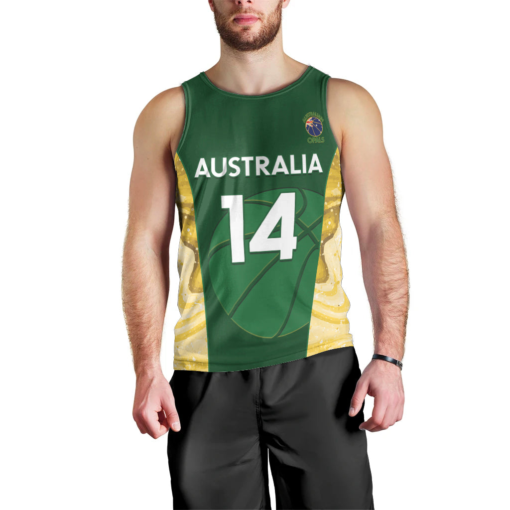 Custom Australia Basketball Men Tank Top Go Champions Aussie Opals National Color - Vibe Hoodie Shop