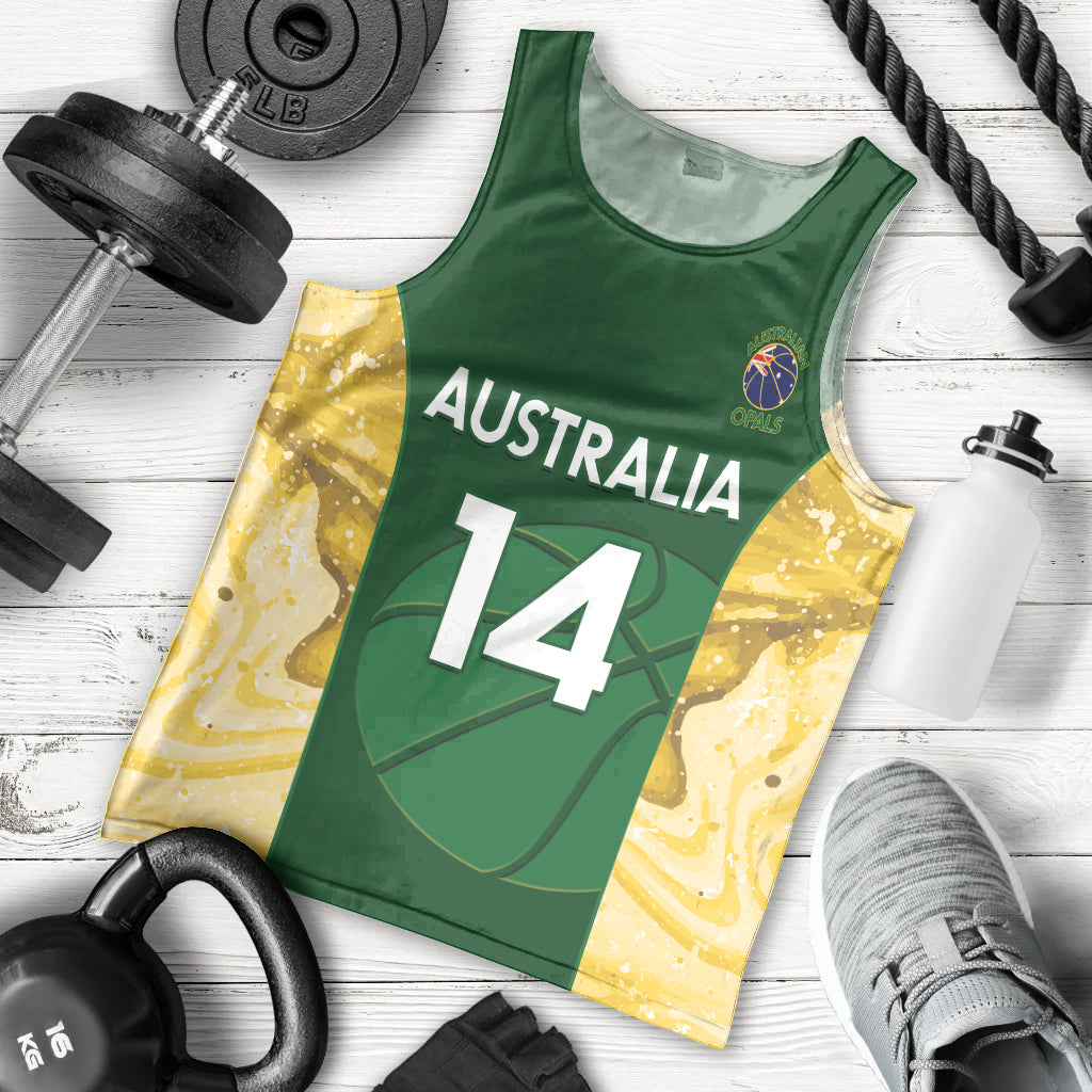 Custom Australia Basketball Men Tank Top Go Champions Aussie Opals National Color - Vibe Hoodie Shop