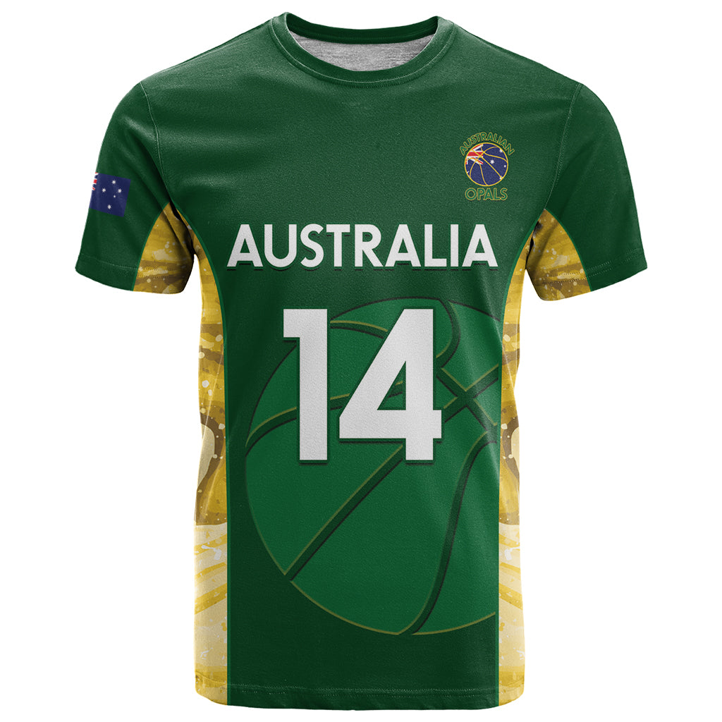 Custom Australia Basketball T Shirt Go Champions Aussie Opals National Color - Vibe Hoodie Shop