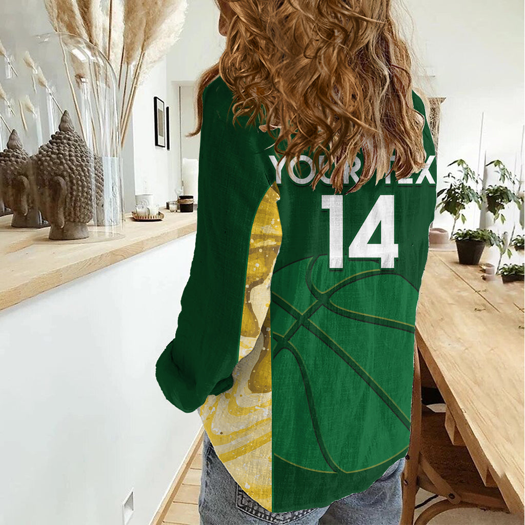 Custom Australia Basketball Women Casual Shirt Go Champions Aussie Opals National Color - Vibe Hoodie Shop