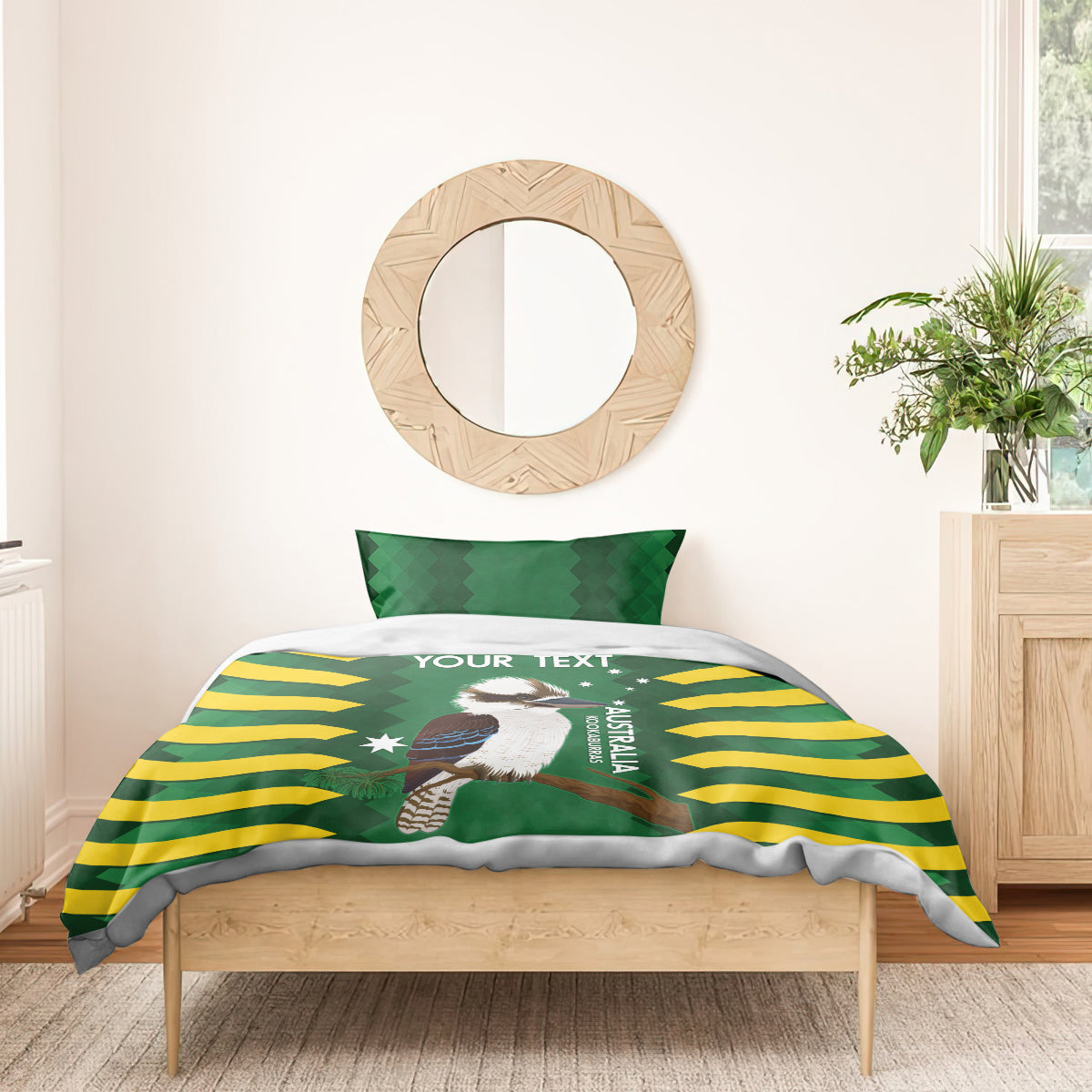 Custom Australia Field Hockey Bedding Set Go Champions Kookaburras National Color - Vibe Hoodie Shop