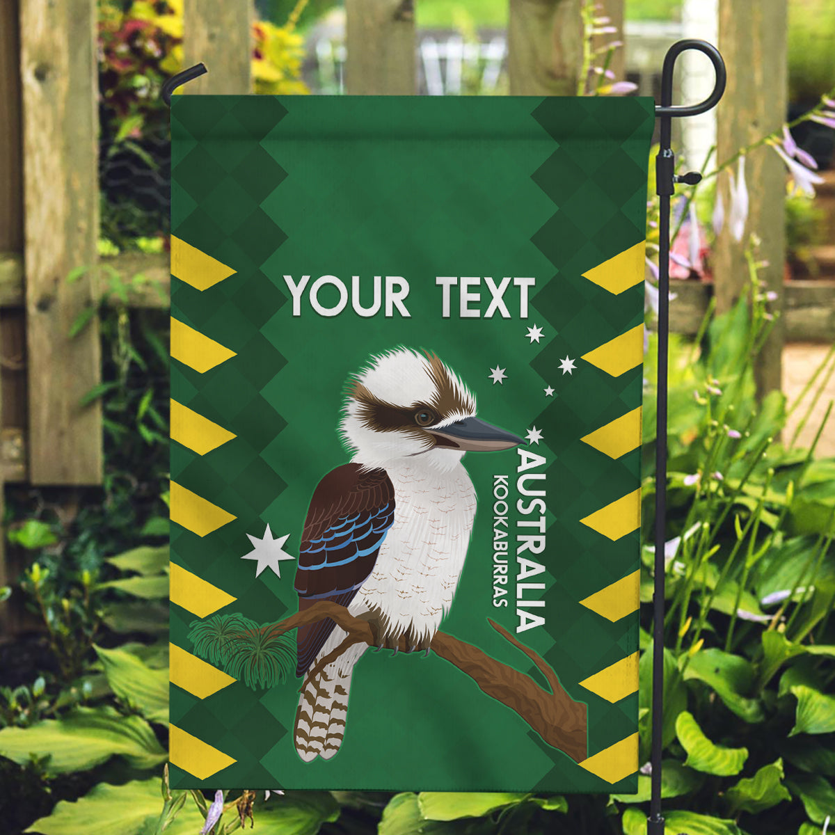 Custom Australia Field Hockey Garden Flag Go Champions Kookaburras National Color - Vibe Hoodie Shop