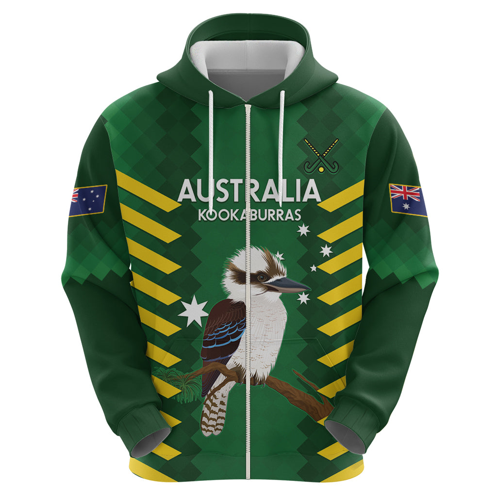Custom Australia Field Hockey Hoodie Go Champions Kookaburras National Color - Vibe Hoodie Shop