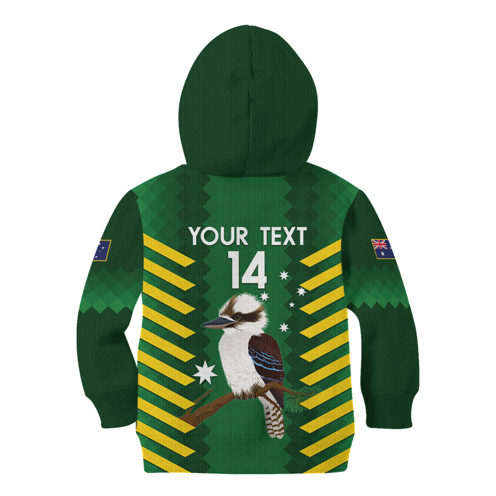 Custom Australia Field Hockey Kid Hoodie Go Champions Kookaburras National Color - Vibe Hoodie Shop