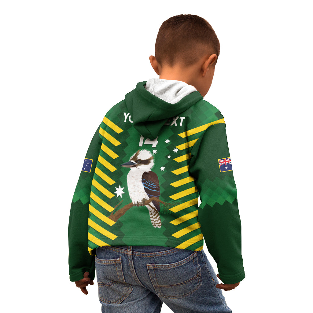 Custom Australia Field Hockey Kid Hoodie Go Champions Kookaburras National Color - Vibe Hoodie Shop