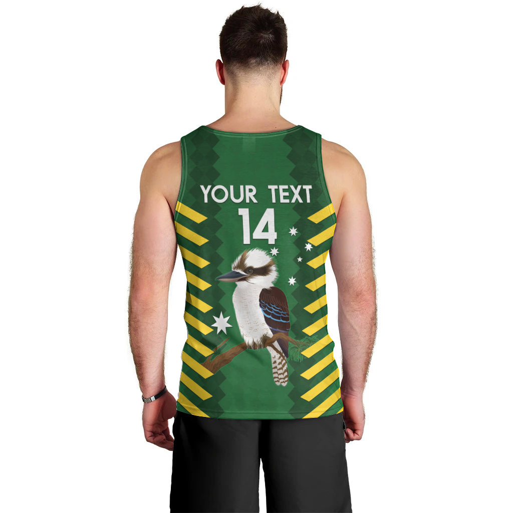 Custom Australia Field Hockey Men Tank Top Go Champions Kookaburras National Color - Vibe Hoodie Shop