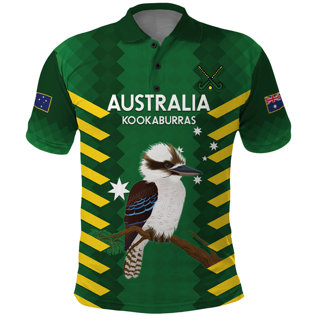 Custom Australia Field Hockey Polo Shirt Go Champions Kookaburras National Color - Vibe Hoodie Shop