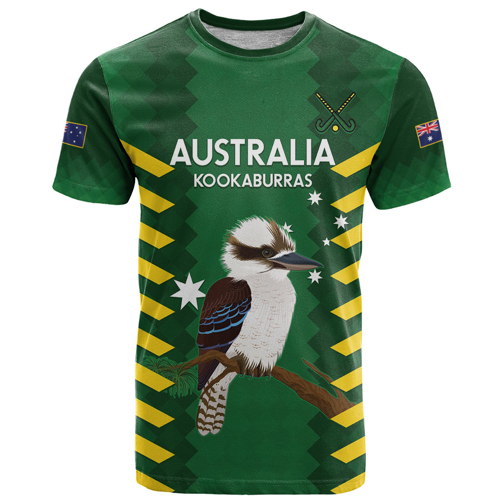 Custom Australia Field Hockey T Shirt Go Champions Kookaburras National Color - Vibe Hoodie Shop