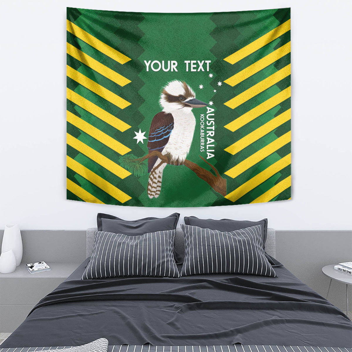 Custom Australia Field Hockey Tapestry Go Champions Kookaburras National Color - Vibe Hoodie Shop