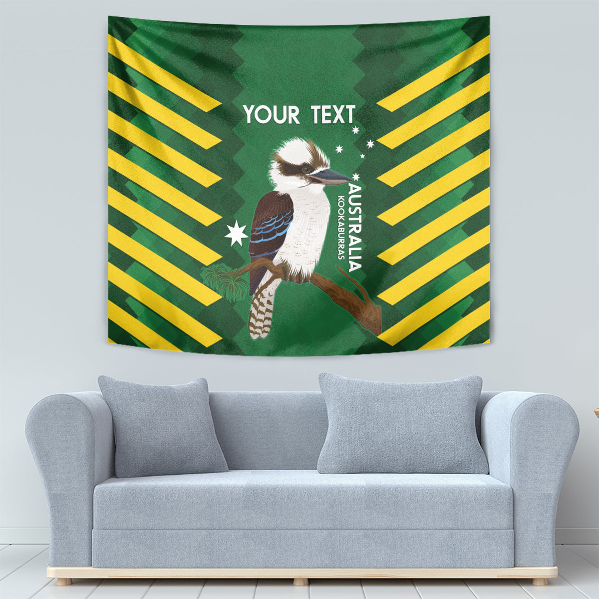 Custom Australia Field Hockey Tapestry Go Champions Kookaburras National Color - Vibe Hoodie Shop