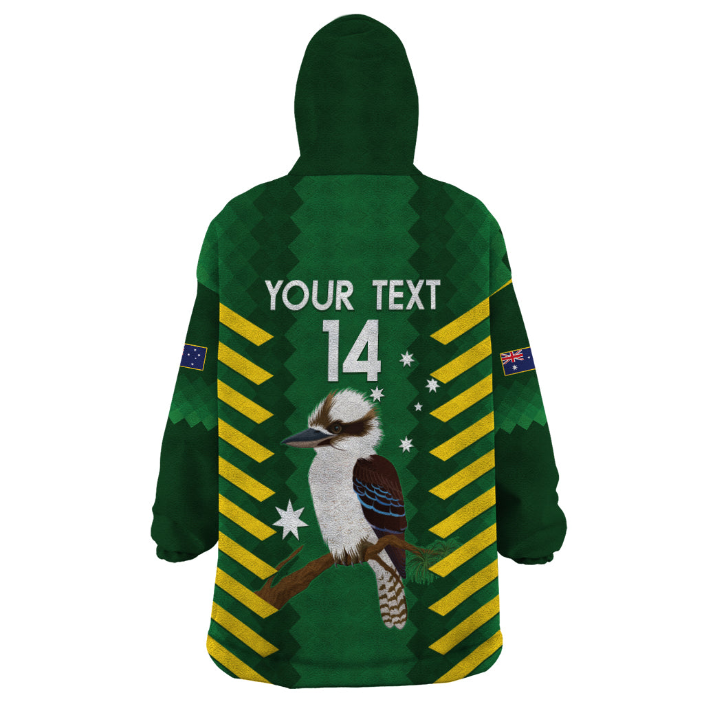 Custom Australia Field Hockey Wearable Blanket Hoodie Go Champions Kookaburras National Color - Vibe Hoodie Shop