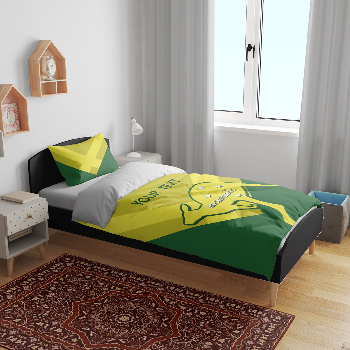 Custom Australia Field Hockey Bedding Set Go Champions Hockeyroos National Color - Vibe Hoodie Shop