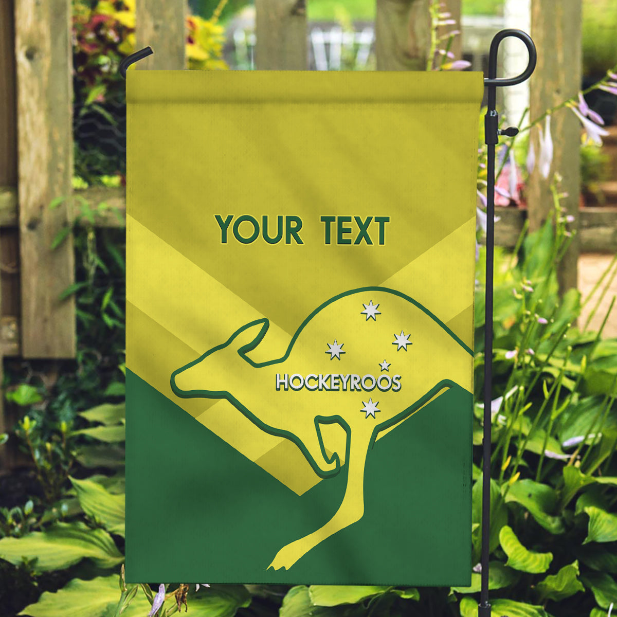 Custom Australia Field Hockey Garden Flag Go Champions Hockeyroos National Color - Vibe Hoodie Shop